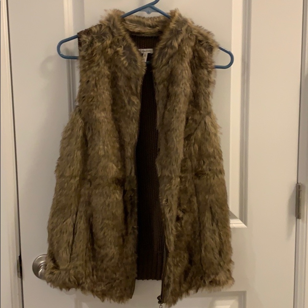 Faux Fur Brown Vest